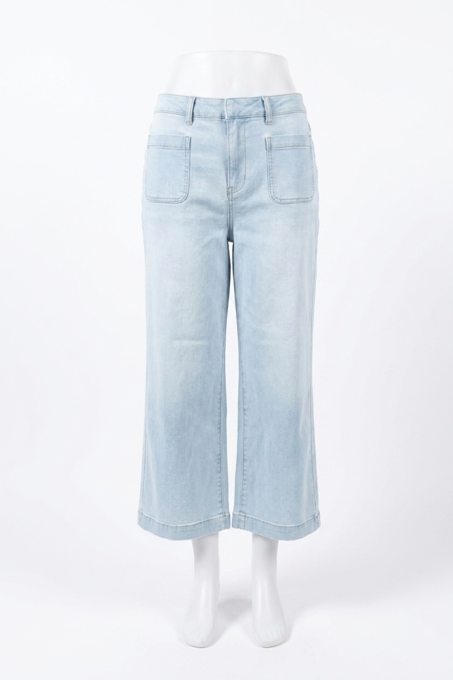 NEW TRIBAL brooke denim wide leg jeans in blue